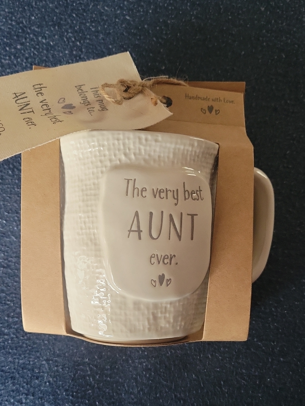 Demdaco White Ceramic 'The Very Best AUNT Ever' Mug